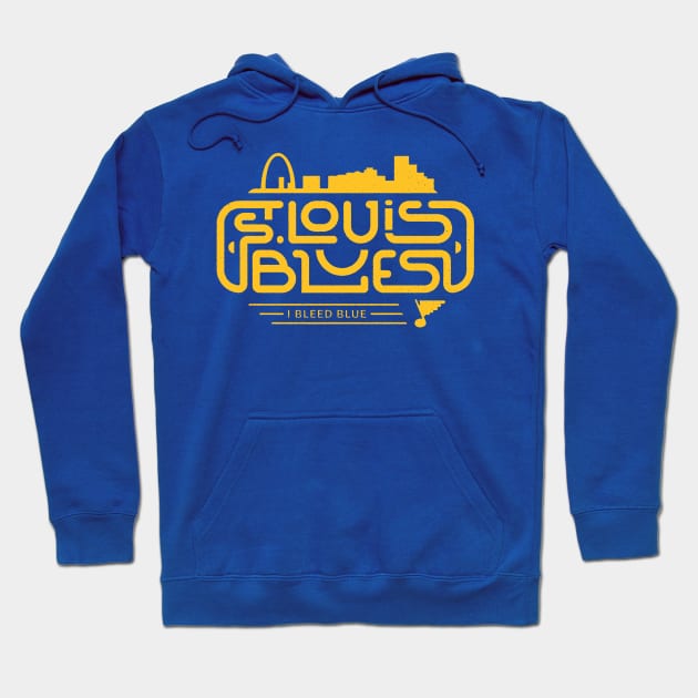 Bleed Blue Hoodie by PaybackPenguin